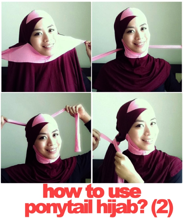 another ponytail hijab tutorial ^___^